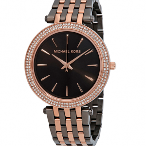 MICHAEL KORS Darci Gunmetal and Rose Gold-Tone Ladies Watch MK3584