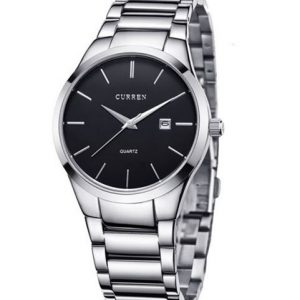 Curren 8106 Stainless Steel Watch For Men - Silver
