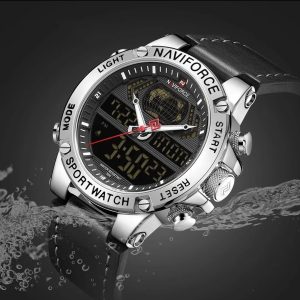 NAVIFORCE NF9164 I Dual Tme Quartz Sports Watch for Mens